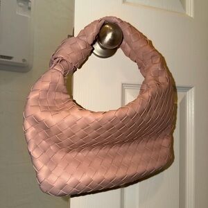 Spring Vacation Sincerely Jules Blush Woven Hobo Bag NWOT